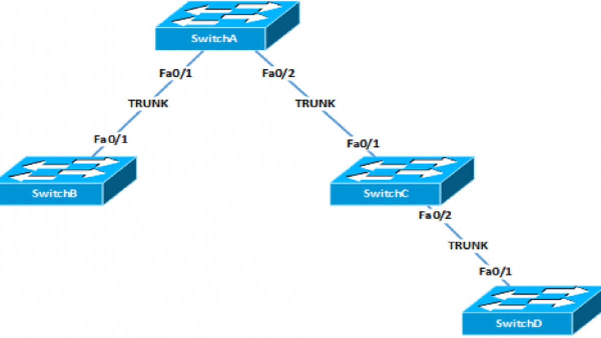 فكرة عمل بروتوكولات Trunking