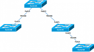 فكرة عمل بروتوكولات Trunking