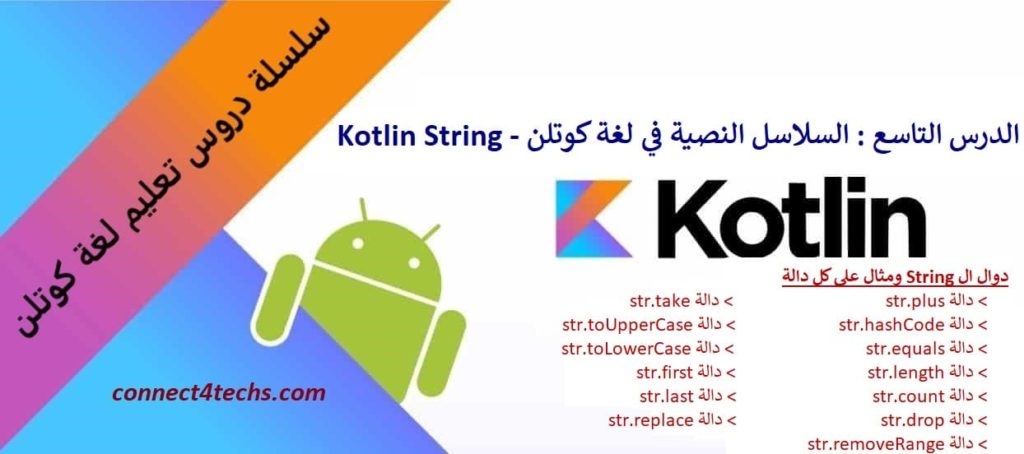 السلاسل النصية في لغة كوتلن – Kotlin String