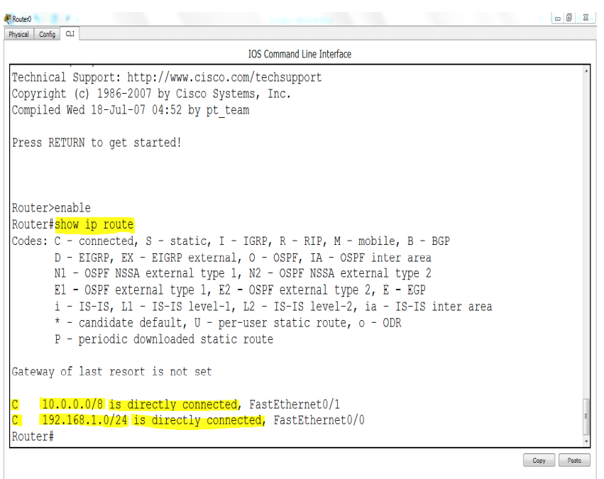 إعدادات التوجيه اليدوي Static Routing