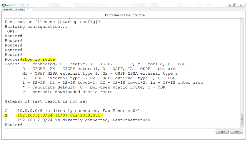 show ip route