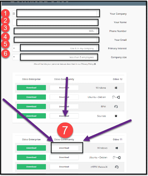 تنزيل برنامج أودو Odoo