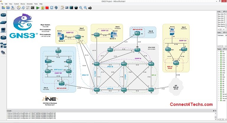 برنامج-محاكيات-الشبكات-GNS3-وأهم-مميزاته - Connect4Techs برنامج محاكيات الشبكات GNS3 وأهم مميزاته