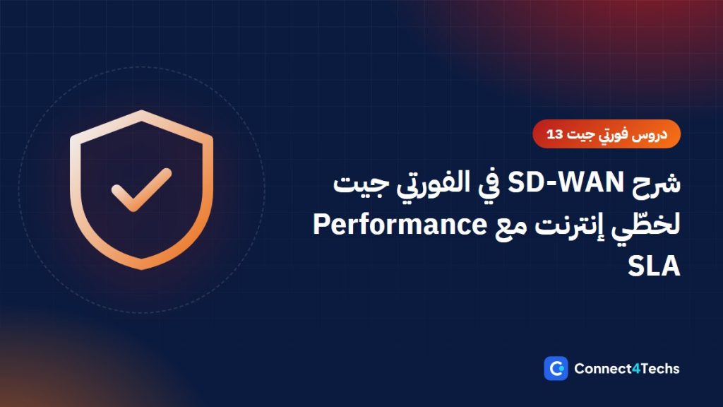 شرح SD-WAN في الفورتي جيت لخطّي إنترنت مع Performance SLA “دروس شرح فورتي جيت 13”